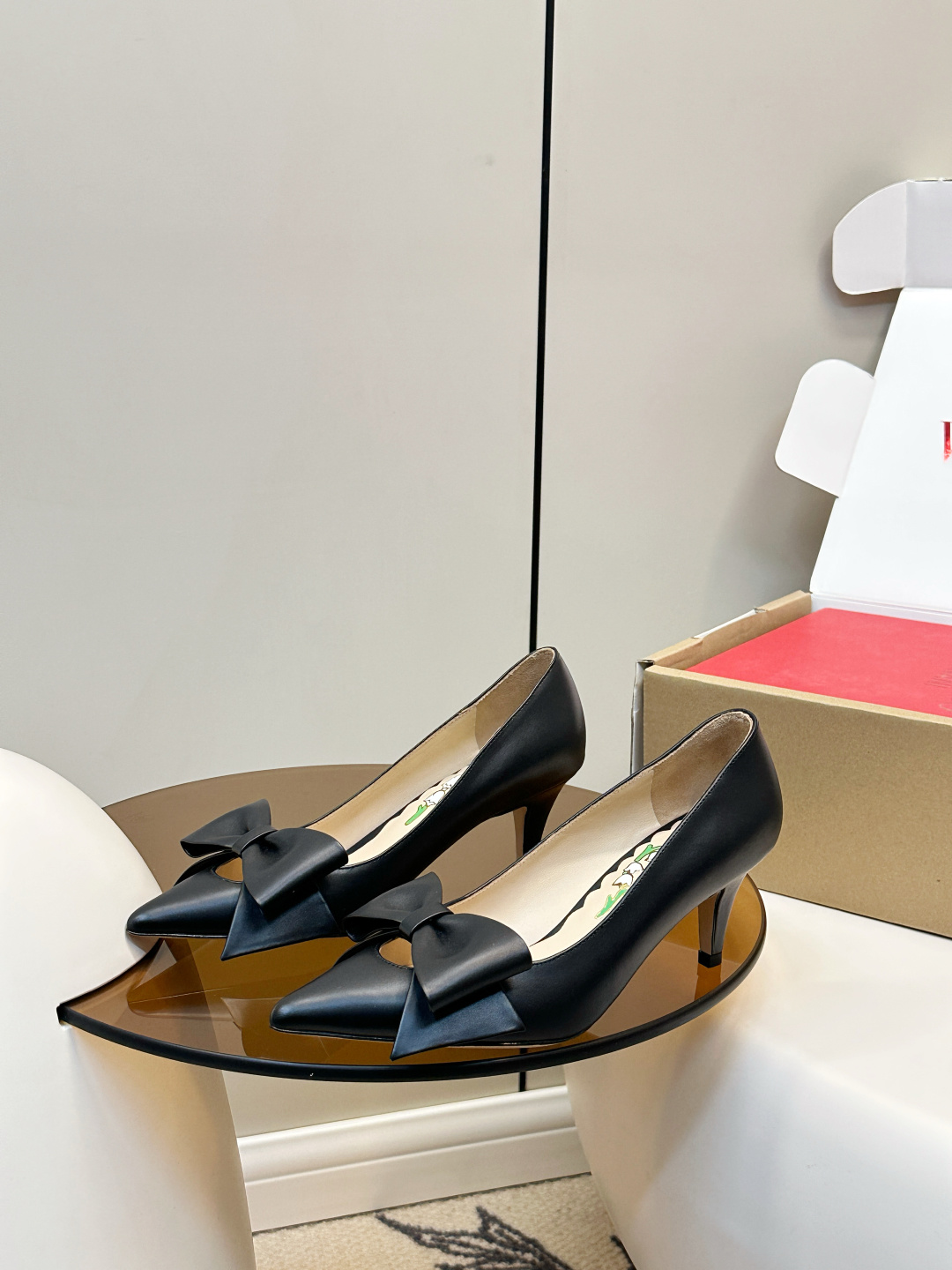 Valentino Valentino Bowknot VT蝴蝶结高跟鞋​​