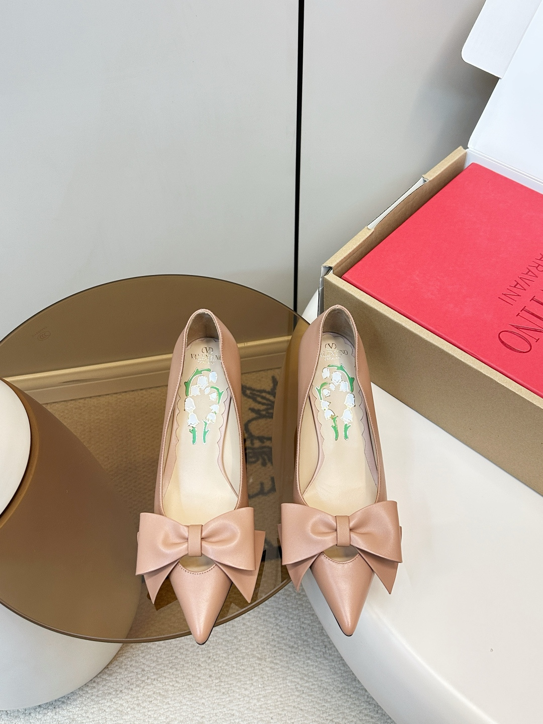 Valentino Valentino Bowknot VT蝴蝶结高跟鞋​​