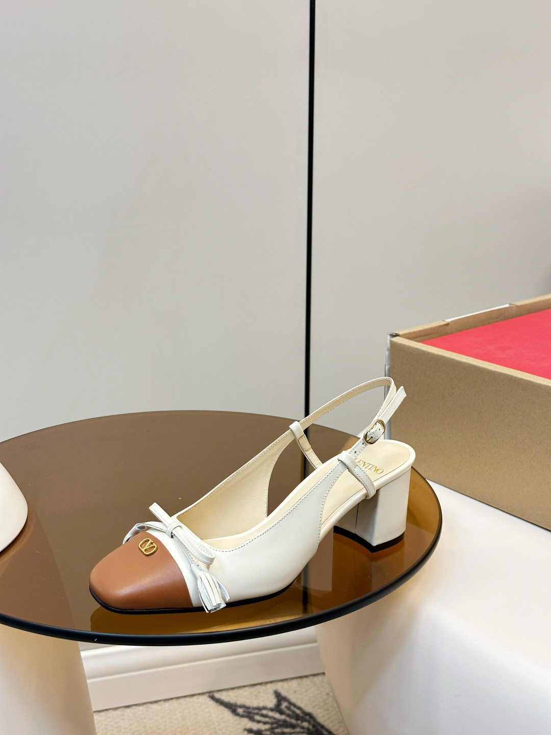 Valentino Valentino VT拼色蝴蝶结高跟凉鞋​​