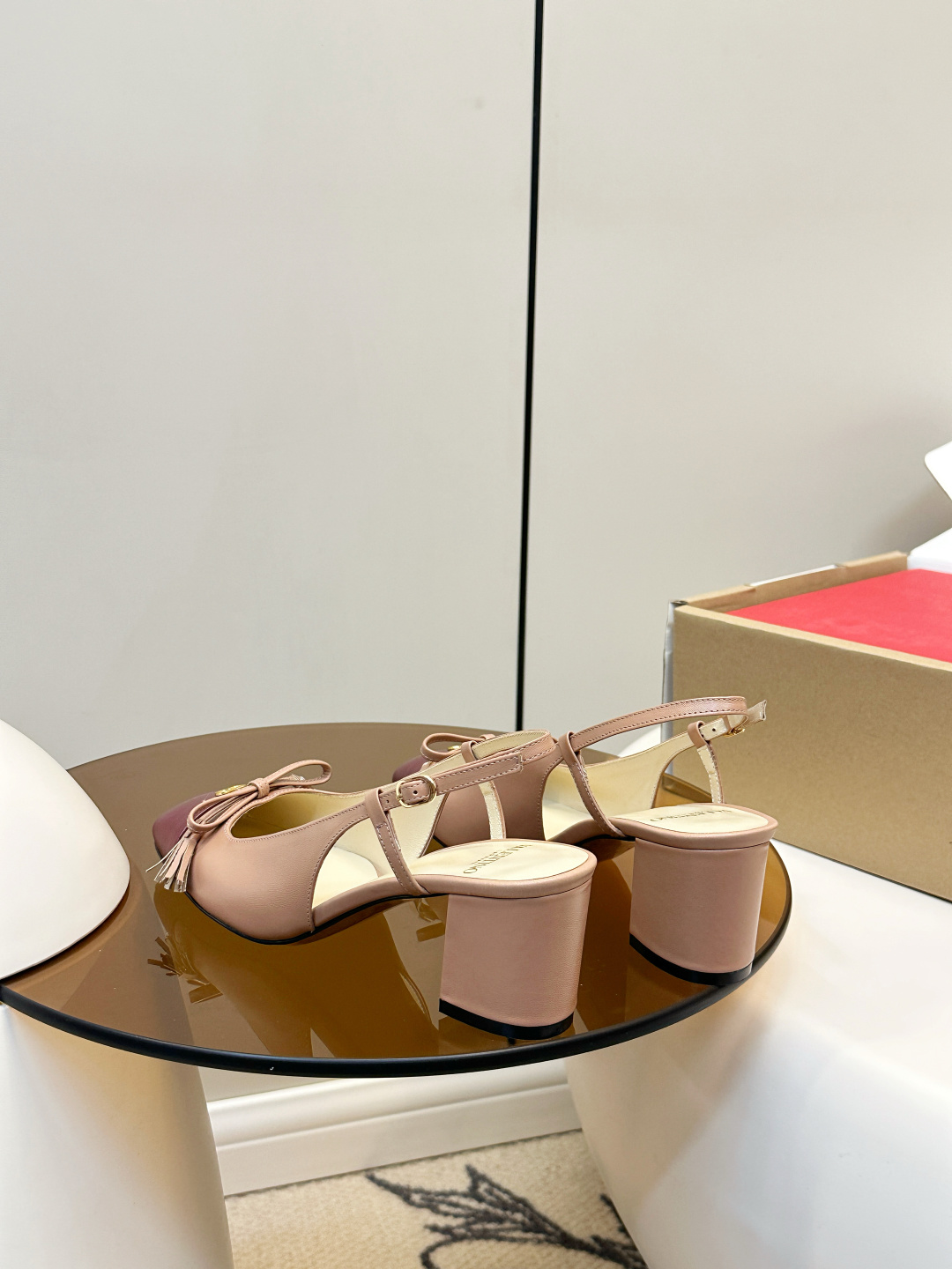 Valentino Valentino VT拼色蝴蝶结高跟凉鞋​​