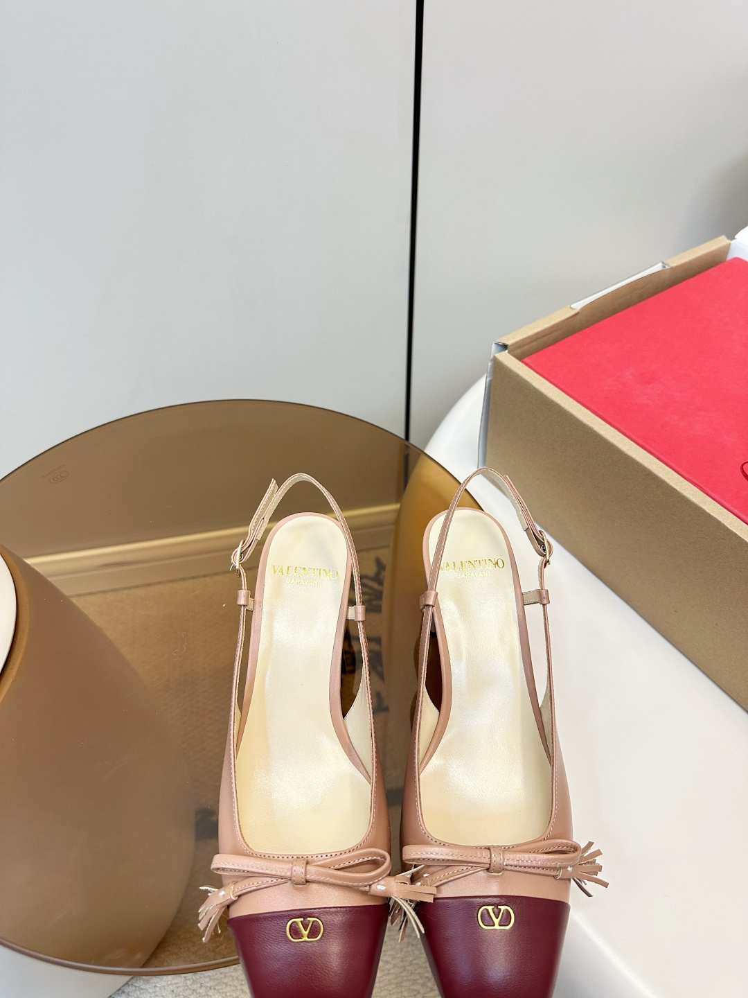 Valentino Valentino VT拼色蝴蝶结高跟凉鞋​​