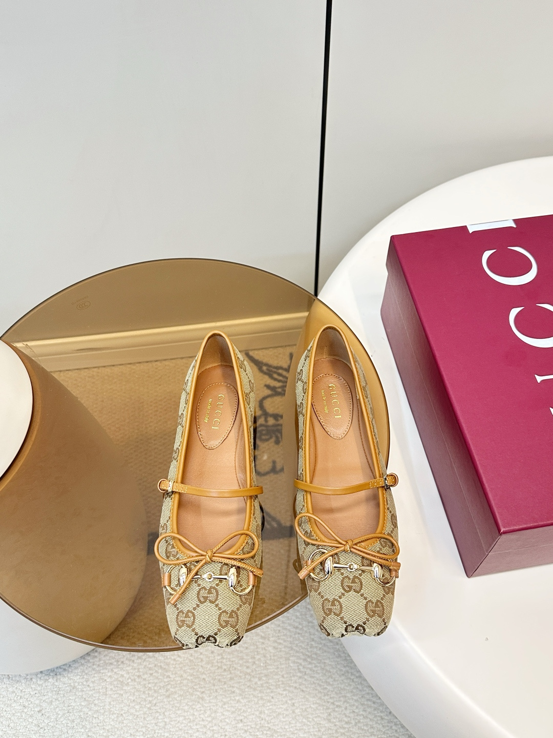Gucci ​​Gucci 马衔扣芭蕾舞鞋​​ 玛丽珍平底鞋