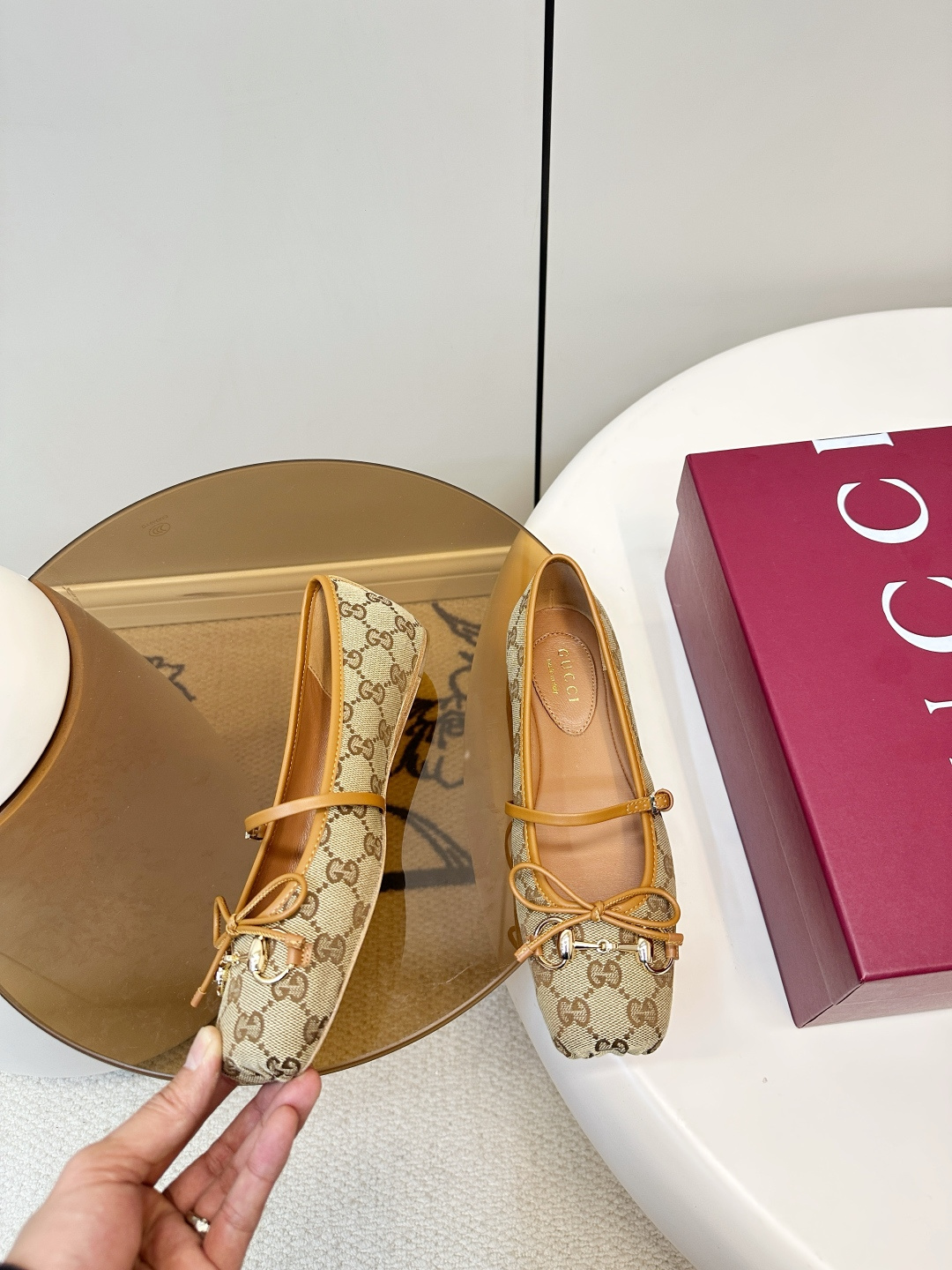 Gucci ​​Gucci 马衔扣芭蕾舞鞋​​ 玛丽珍平底鞋