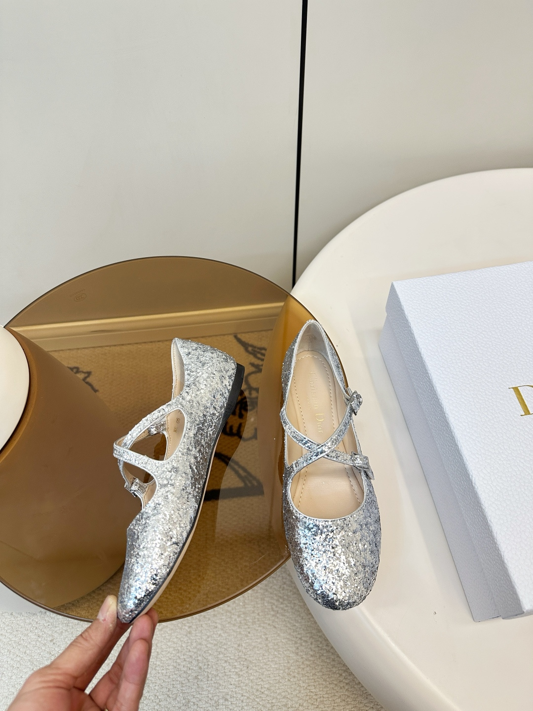 Dior ​​Dior 26新品格丽特 亮片玛丽珍鞋​​