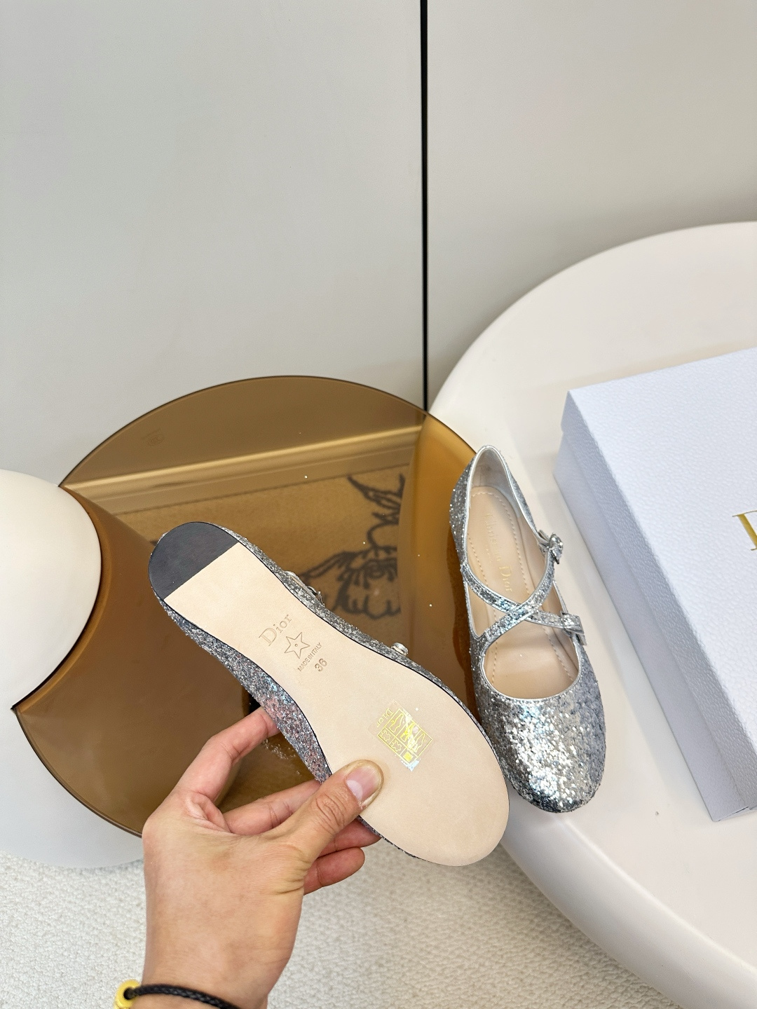 Dior ​​Dior 26新品格丽特 亮片玛丽珍鞋​​
