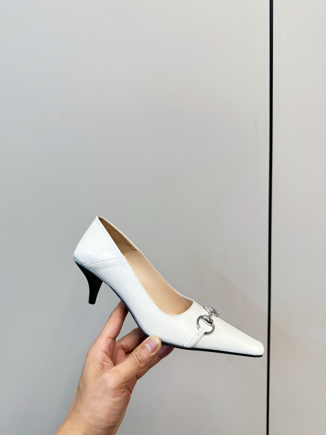 Gucci ​​Gucci 26早春新品马衔扣方头高跟鞋​​
