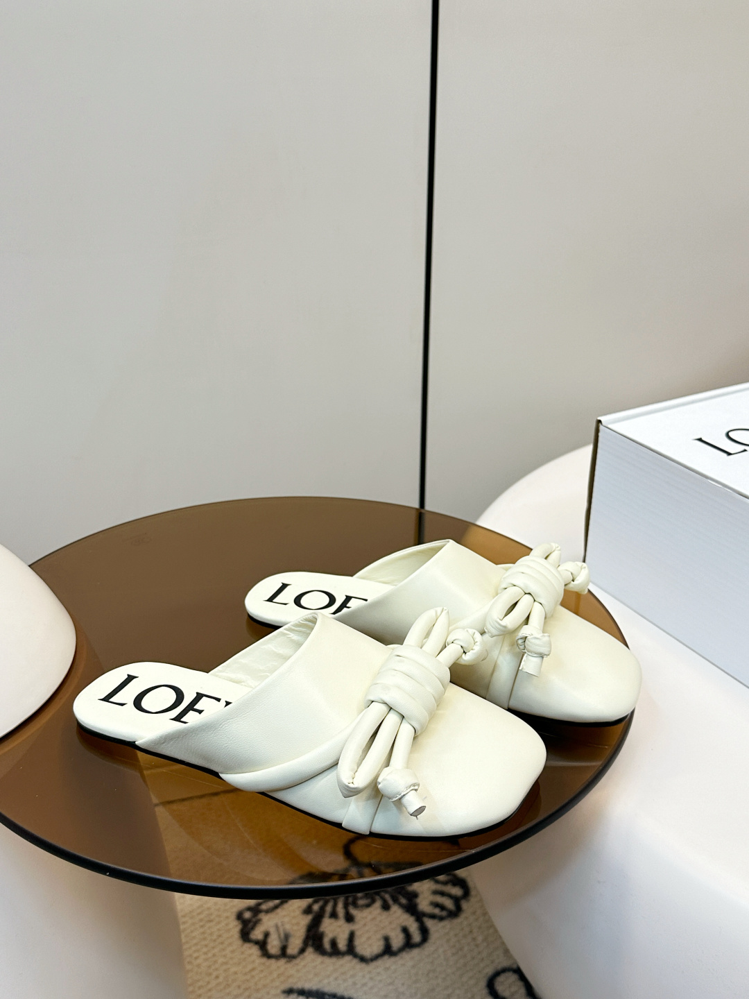 Loewe ​​LOEWE 罗意威 蝴蝶结编织 慵懒博肯拖鞋