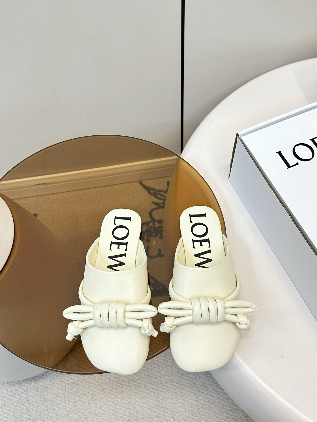 Loewe ​​LOEWE 罗意威 蝴蝶结编织 慵懒博肯拖鞋