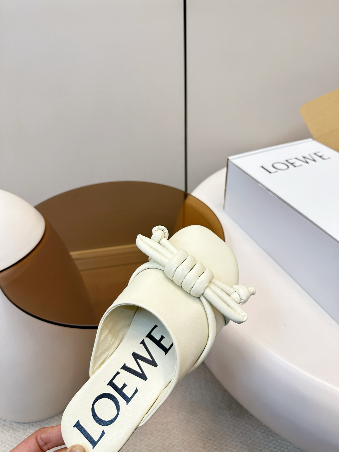 Loewe ​​LOEWE 罗意威 蝴蝶结编织 慵懒博肯拖鞋