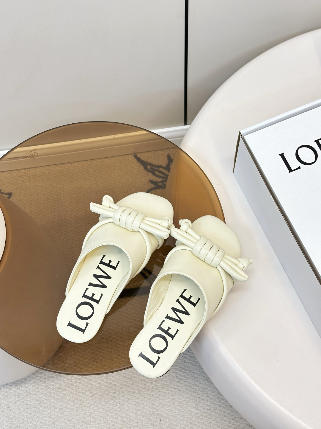 Loewe ​​LOEWE 罗意威 蝴蝶结编织 慵懒博肯拖鞋