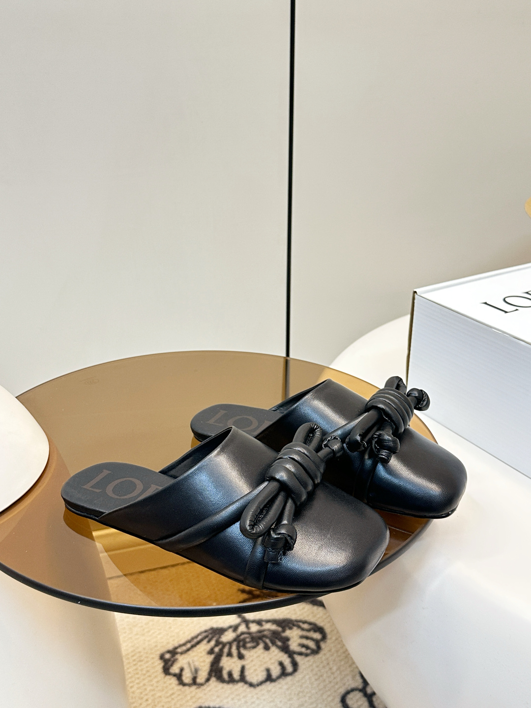 Loewe ​​LOEWE 罗意威 蝴蝶结编织 慵懒博肯拖鞋