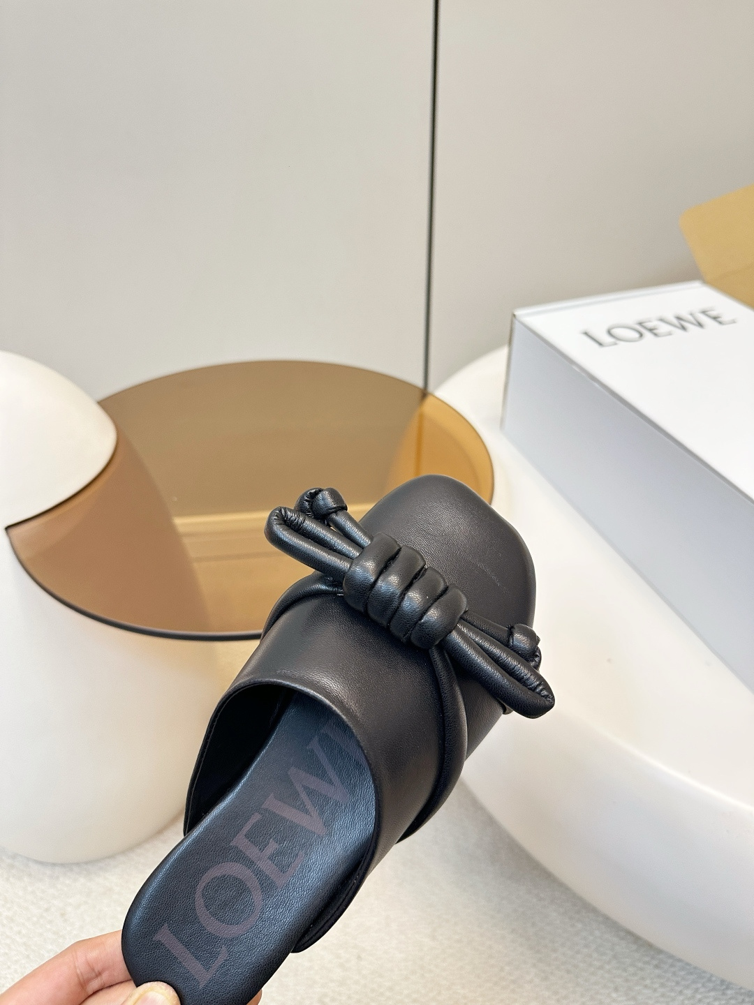 Loewe ​​LOEWE 罗意威 蝴蝶结编织 慵懒博肯拖鞋
