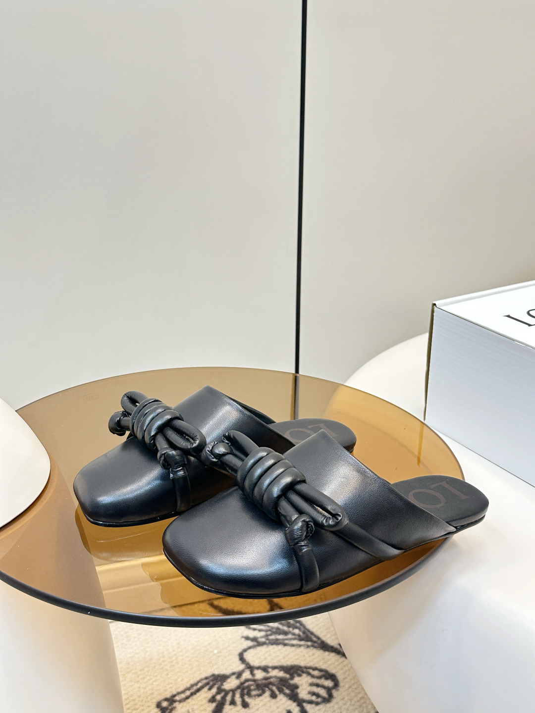 Loewe ​​LOEWE 罗意威 蝴蝶结编织 慵懒博肯拖鞋