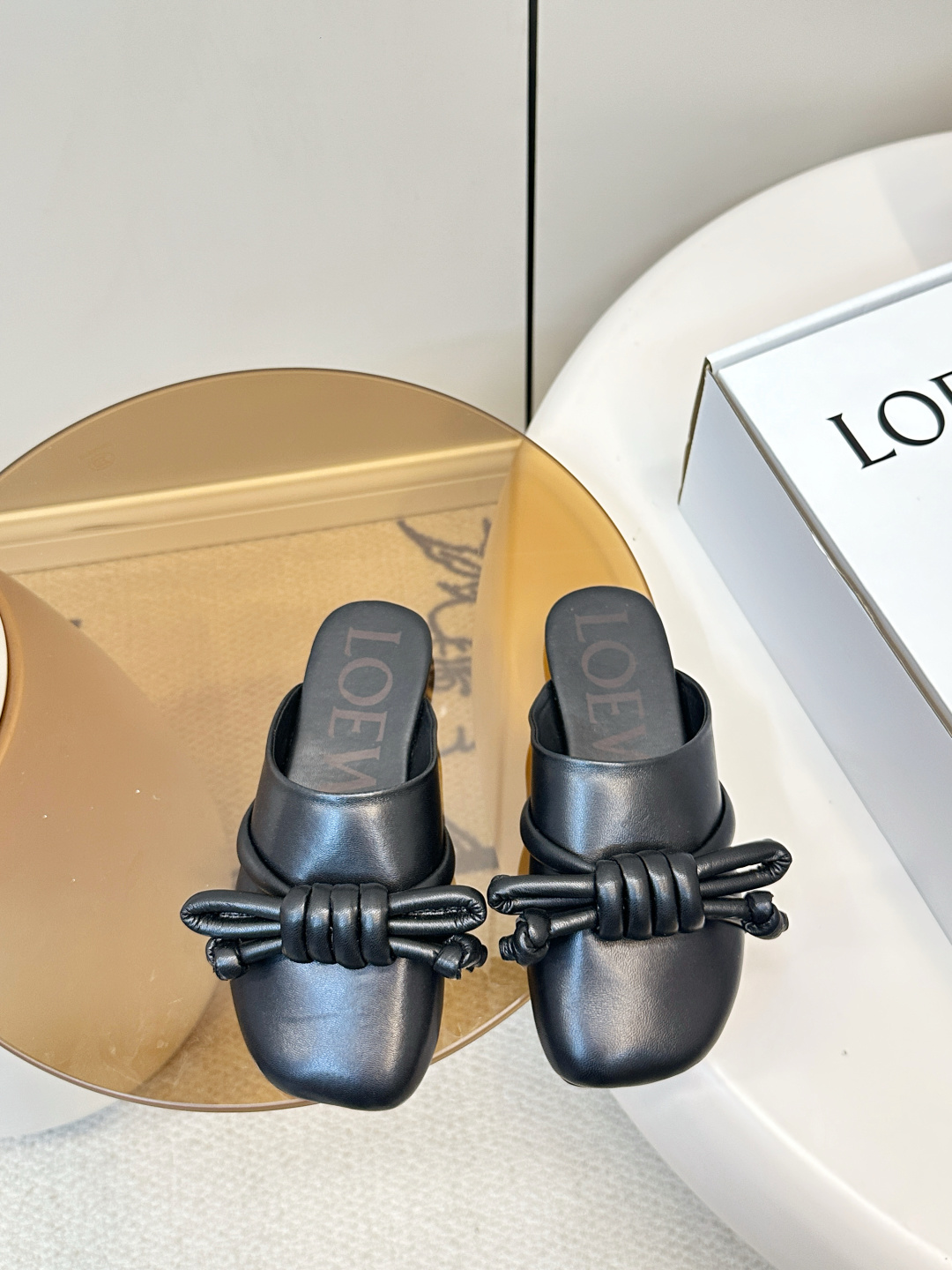 Loewe ​​LOEWE 罗意威 蝴蝶结编织 慵懒博肯拖鞋