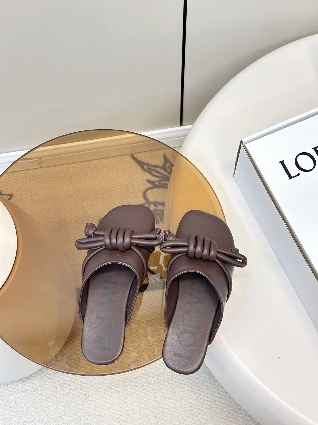Loewe ​​LOEWE 罗意威 蝴蝶结编织 慵懒博肯拖鞋