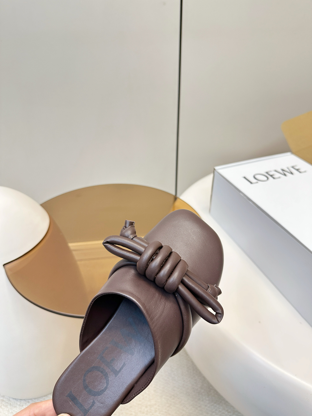 Loewe ​​LOEWE 罗意威 蝴蝶结编织 慵懒博肯拖鞋