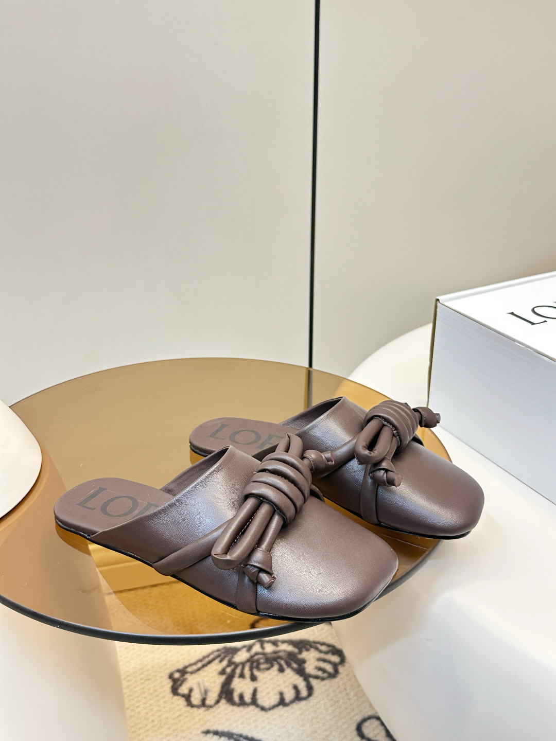 Loewe ​​LOEWE 罗意威 蝴蝶结编织 慵懒博肯拖鞋