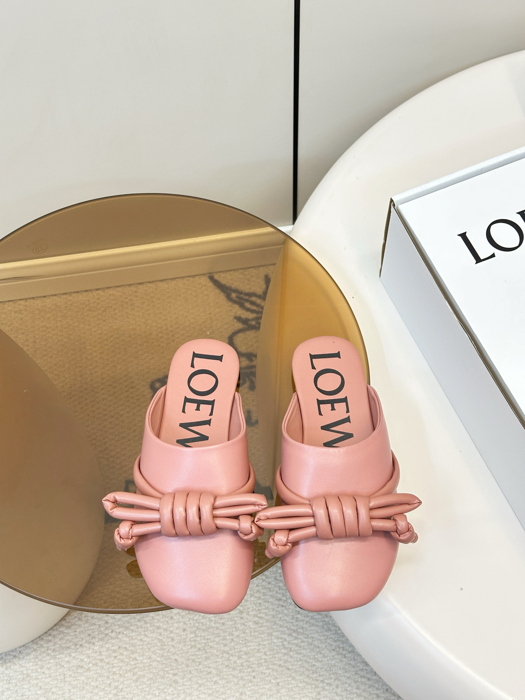 Loewe ​​LOEWE 罗意威 蝴蝶结编织 慵懒博肯拖鞋