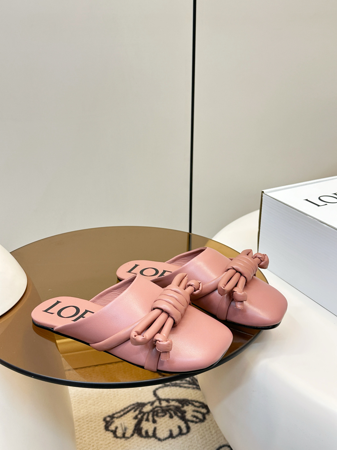 Loewe ​​LOEWE 罗意威 蝴蝶结编织 慵懒博肯拖鞋