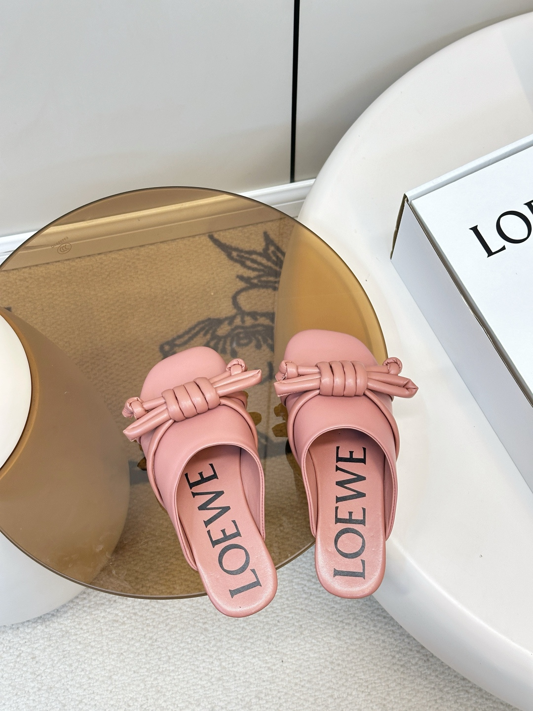 Loewe ​​LOEWE 罗意威 蝴蝶结编织 慵懒博肯拖鞋