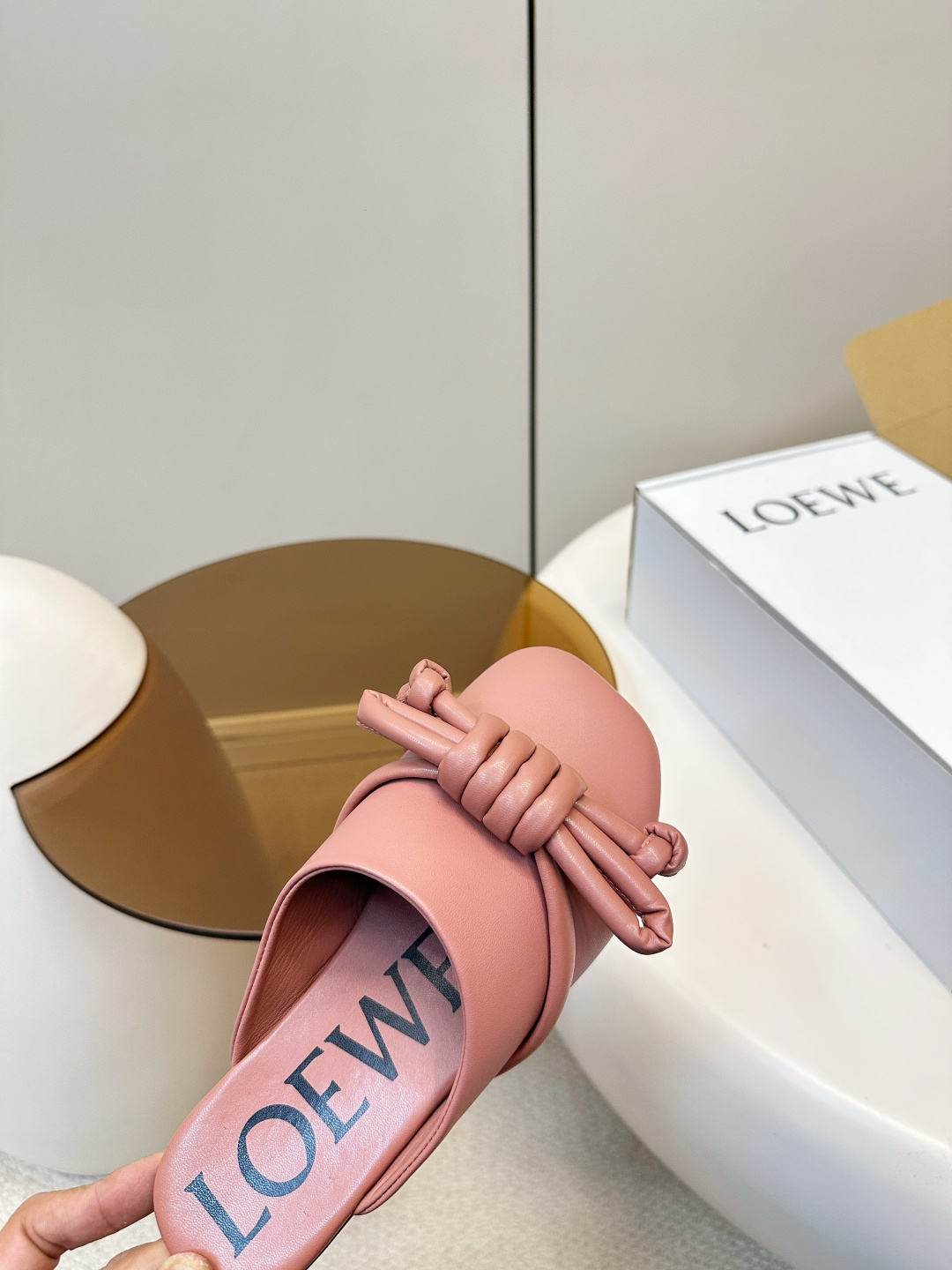 Loewe ​​LOEWE 罗意威 蝴蝶结编织 慵懒博肯拖鞋