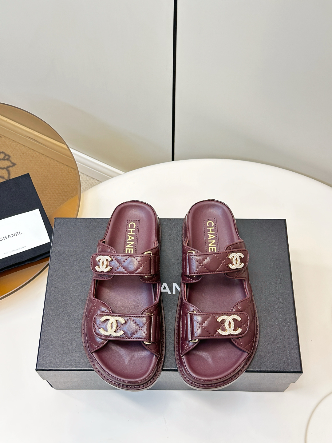 Chanel Chanel 2026ss新品小香魔术贴沙滩拖鞋