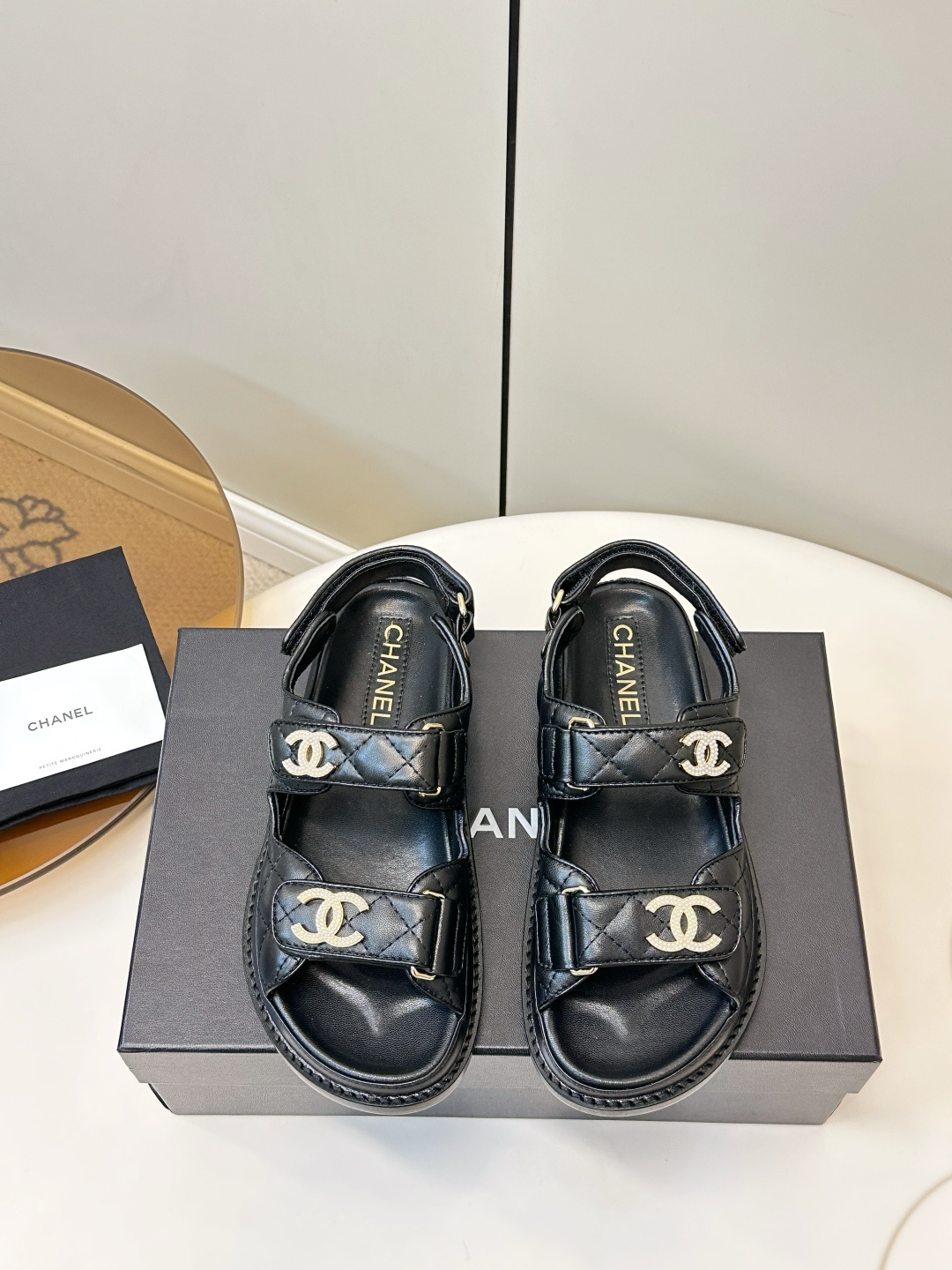 Chanel Chanel 2026ss新品小香魔术贴沙滩凉鞋