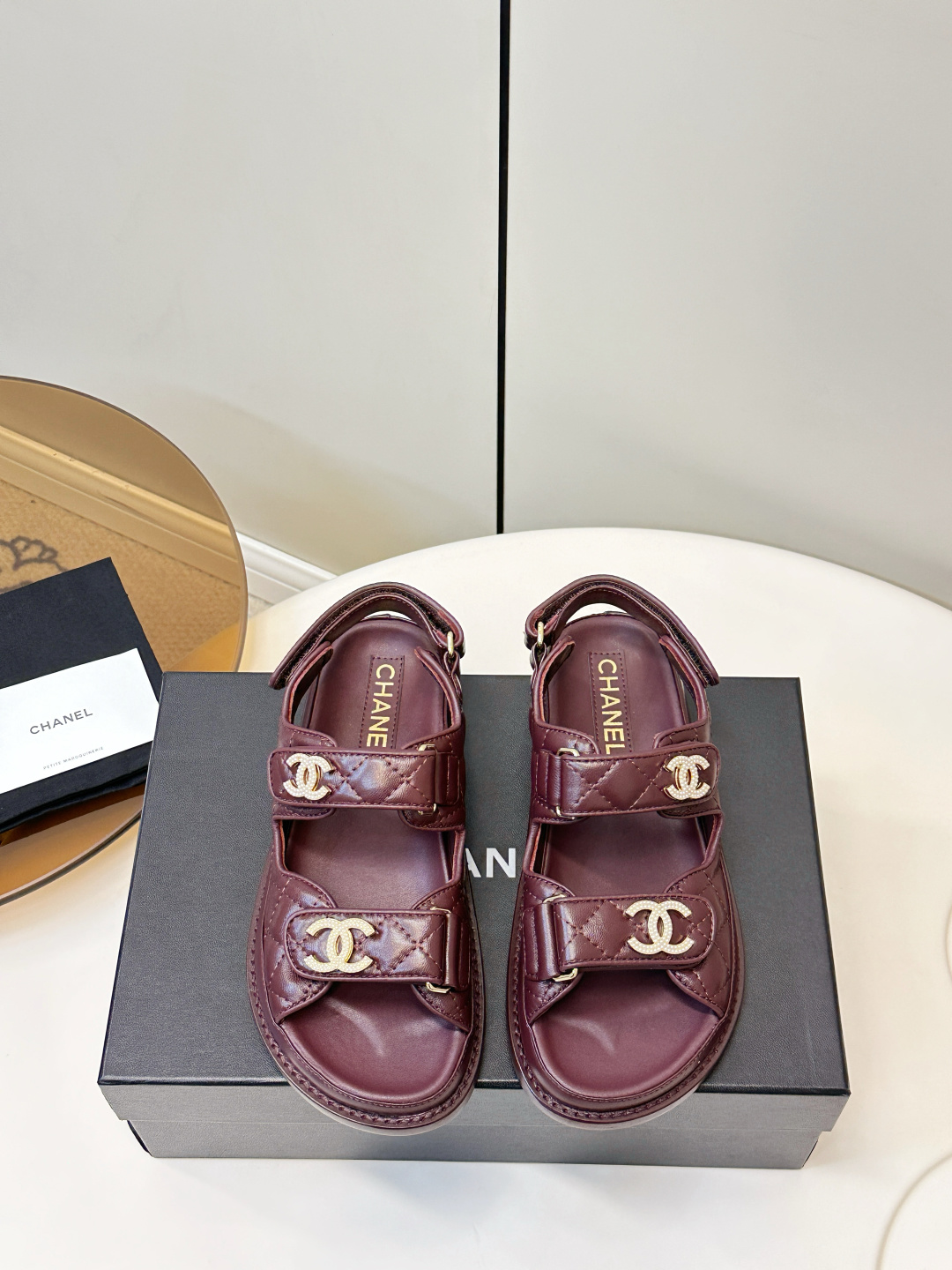 Chanel Chanel 2026ss新品小香魔术贴沙滩凉鞋