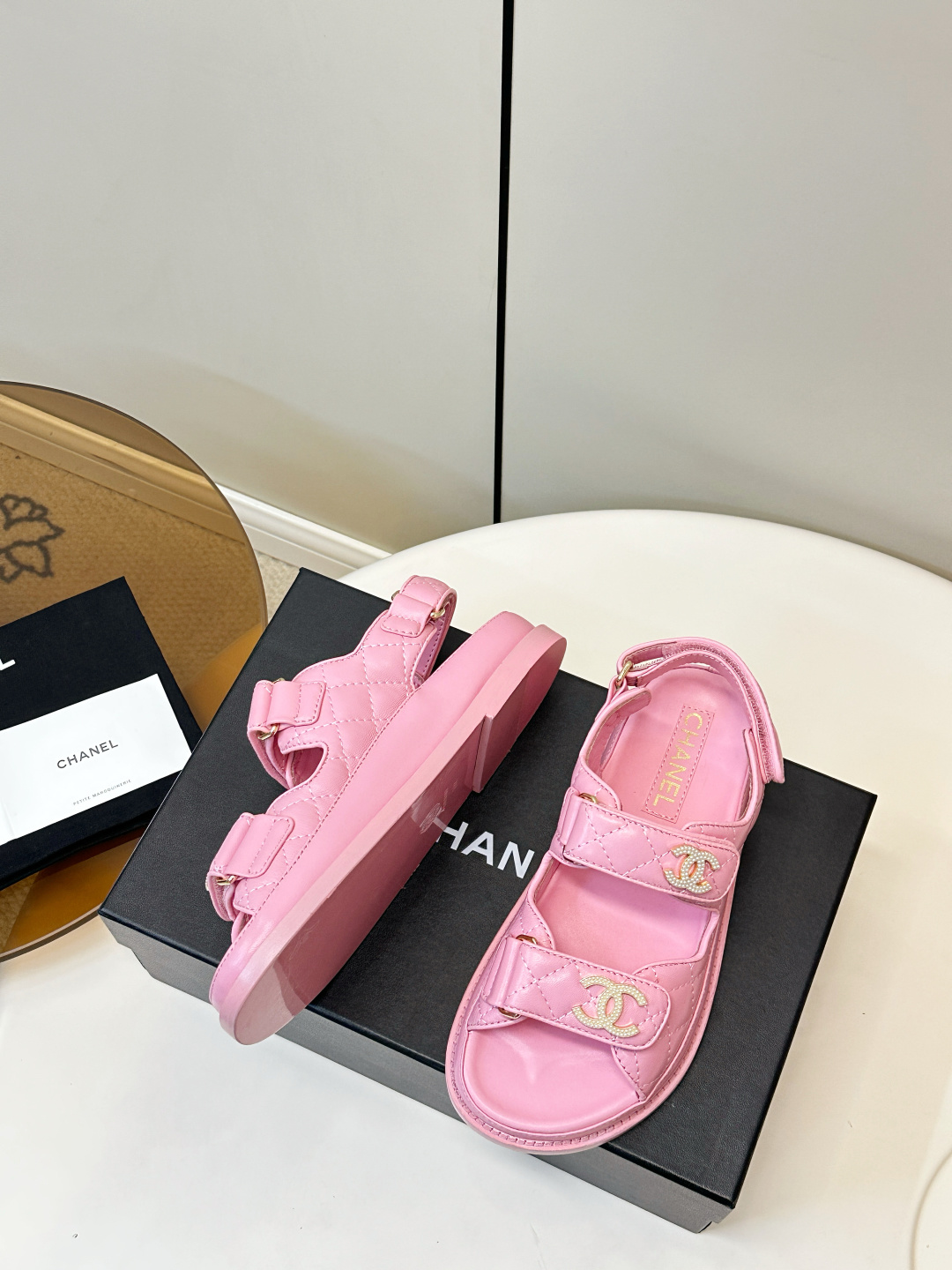 Chanel Chanel 2026ss新品小香魔术贴沙滩凉鞋