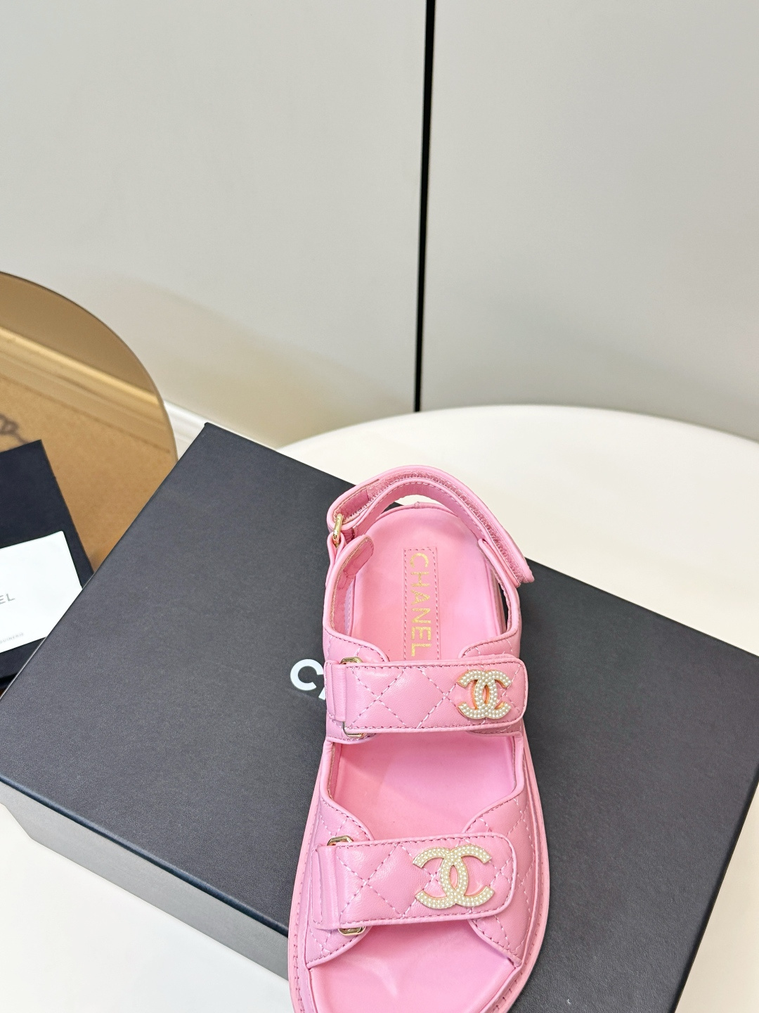 Chanel Chanel 2026ss新品小香魔术贴沙滩凉鞋