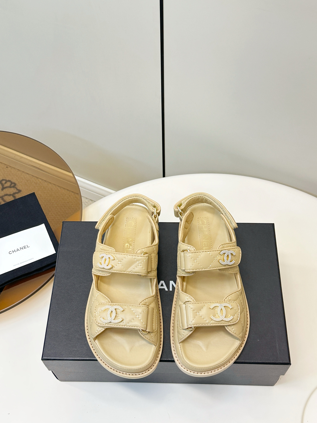 Chanel Chanel 2026ss新品小香魔术贴沙滩凉鞋
