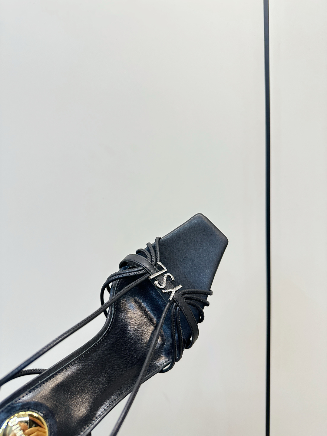 Saint Laurent SAINT LAURENT｜YSL 方头细带高跟凉鞋​​