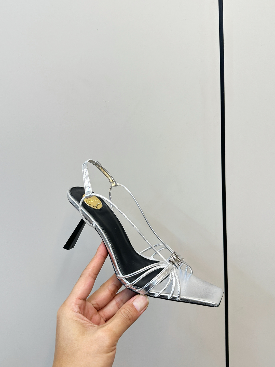 Saint Laurent SAINT LAURENT｜YSL 方头细带高跟凉鞋​​