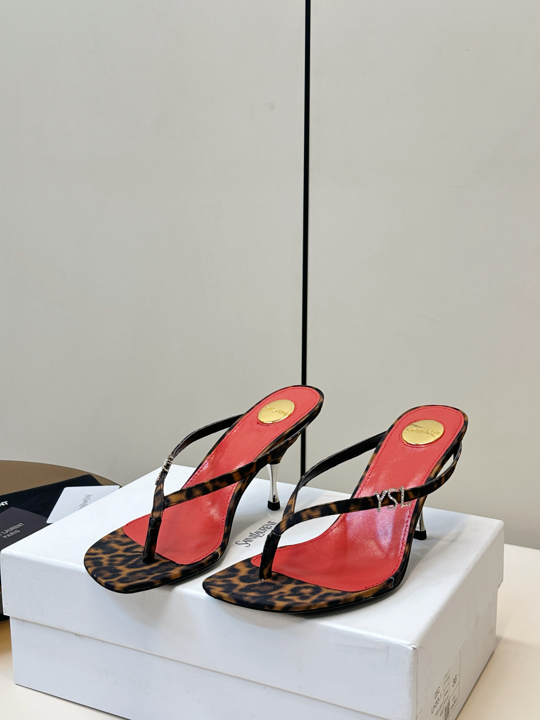 Saint Laurent SAINT LAURENT｜YSL 夹趾高跟凉拖​​