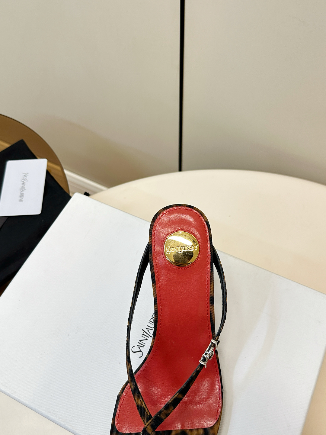 Saint Laurent SAINT LAURENT｜YSL 夹趾高跟凉拖​​
