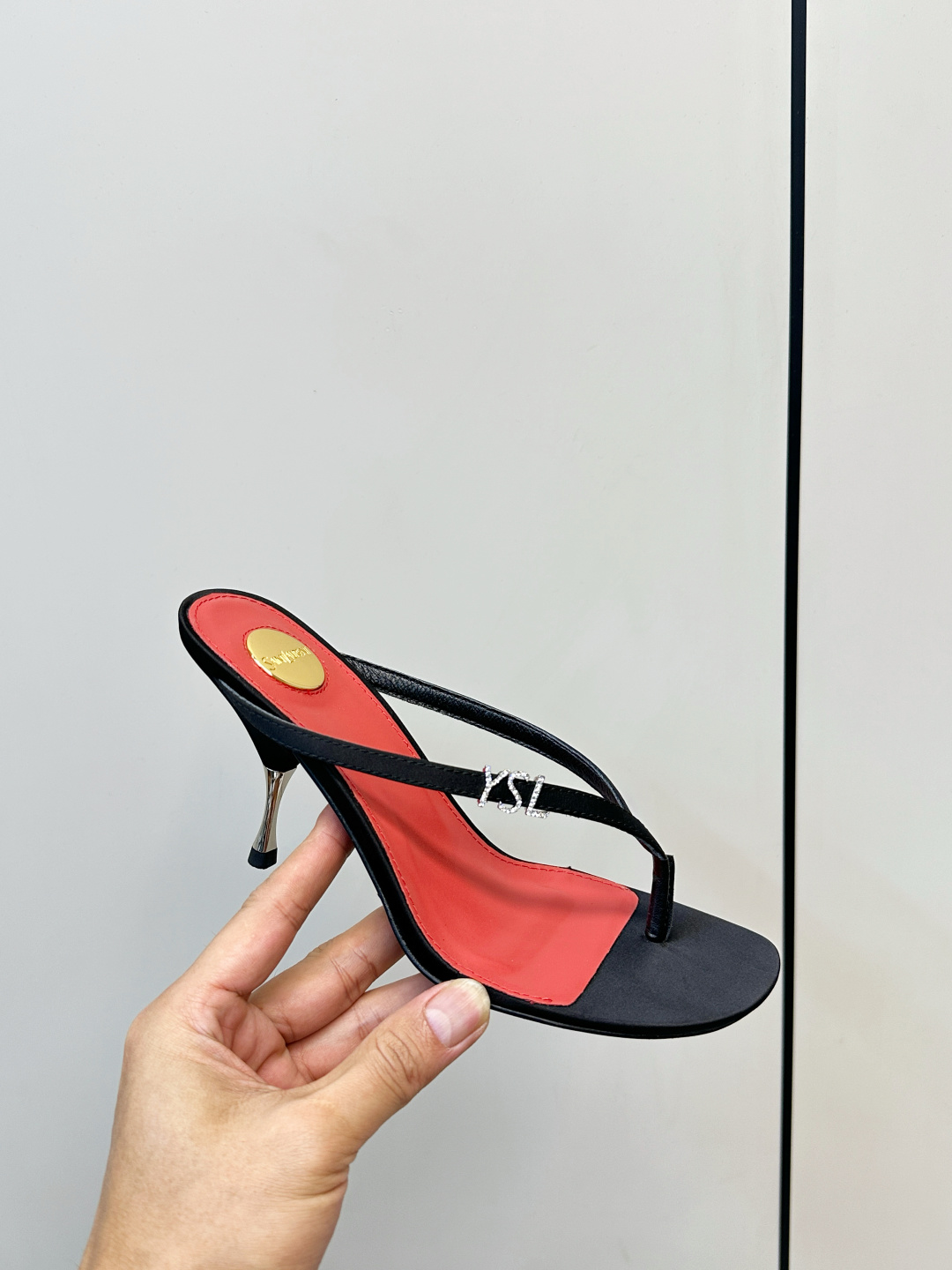 Saint Laurent SAINT LAURENT｜YSL 夹趾高跟凉拖​​