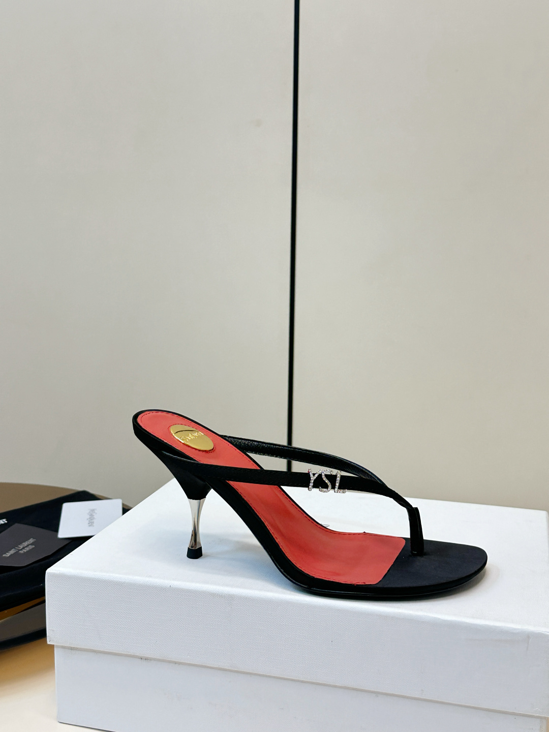 Saint Laurent SAINT LAURENT｜YSL 夹趾高跟凉拖​​