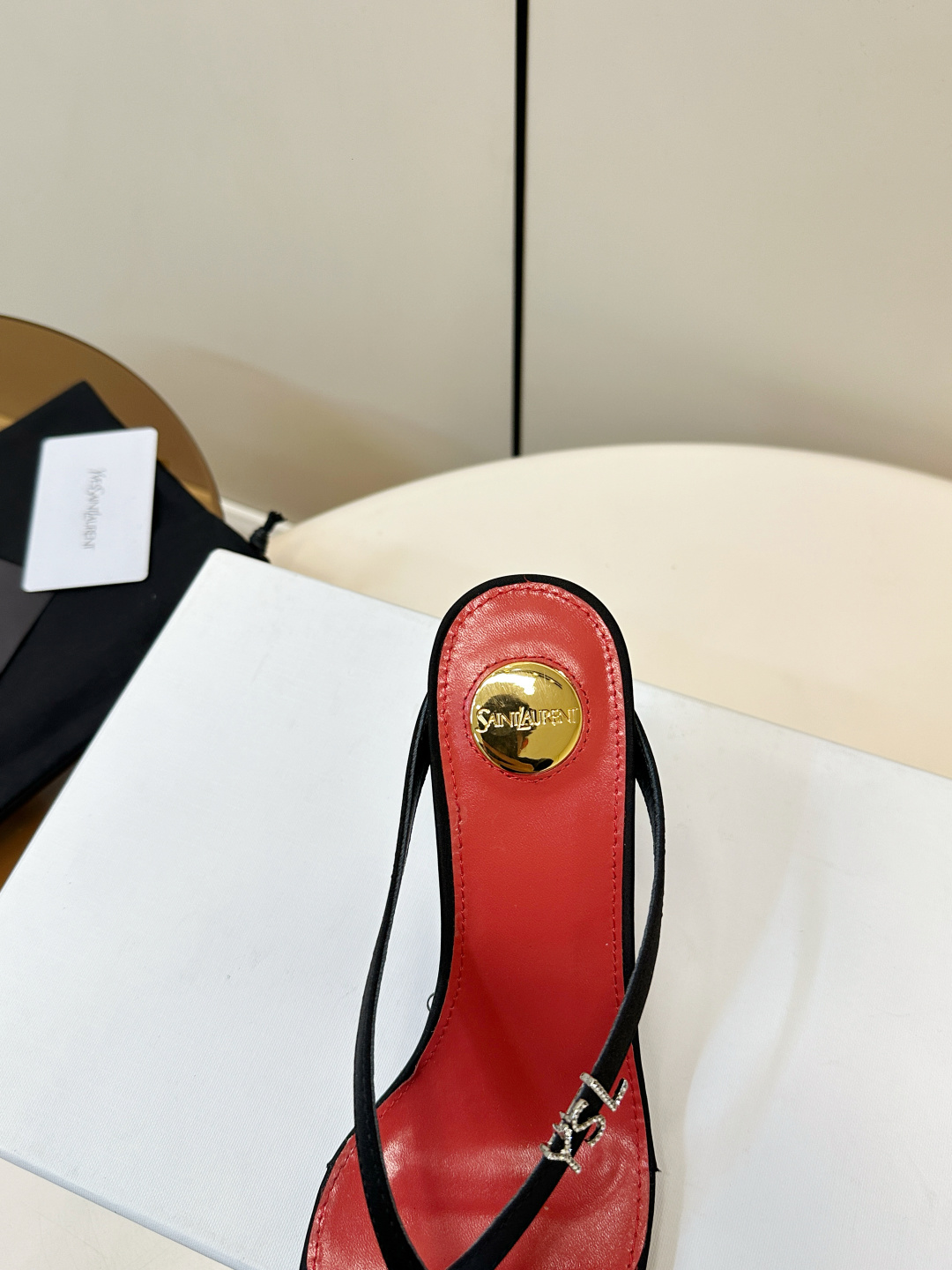 Saint Laurent SAINT LAURENT｜YSL 夹趾高跟凉拖​​