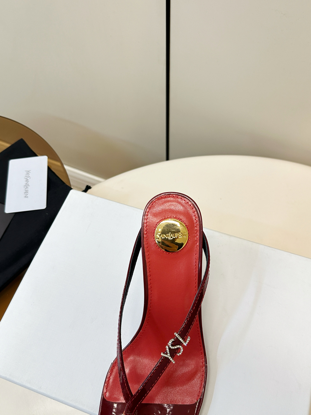 Saint Laurent SAINT LAURENT｜YSL 夹趾高跟凉拖​​