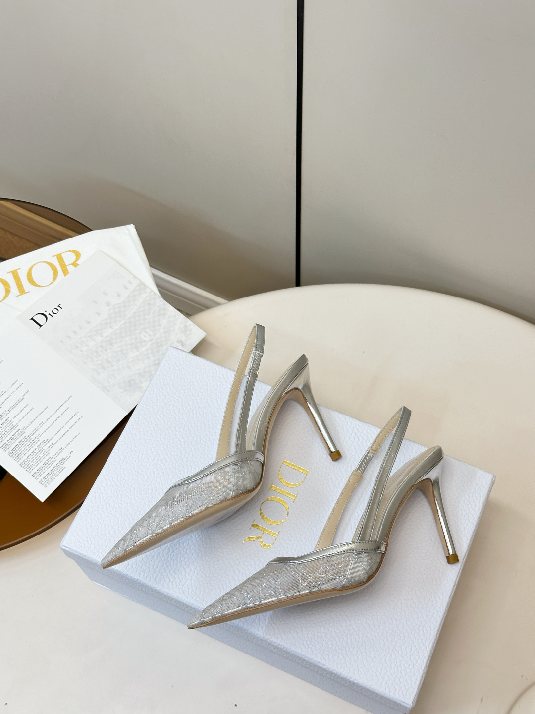 Dior ​​Dior｜迪奥 图腾网纱高跟凉鞋