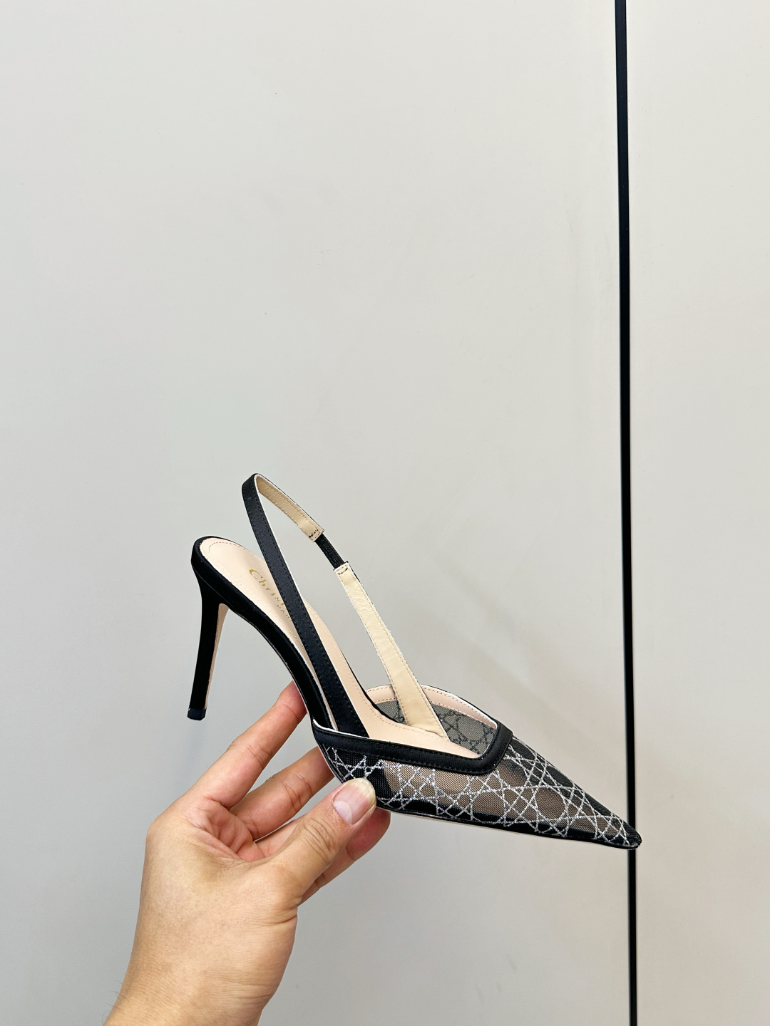 Dior ​​Dior｜迪奥 图腾网纱高跟凉鞋