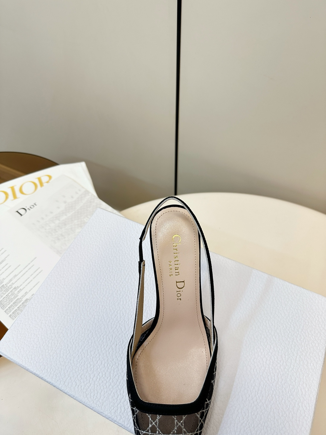 Dior ​​Dior｜迪奥 图腾网纱高跟凉鞋