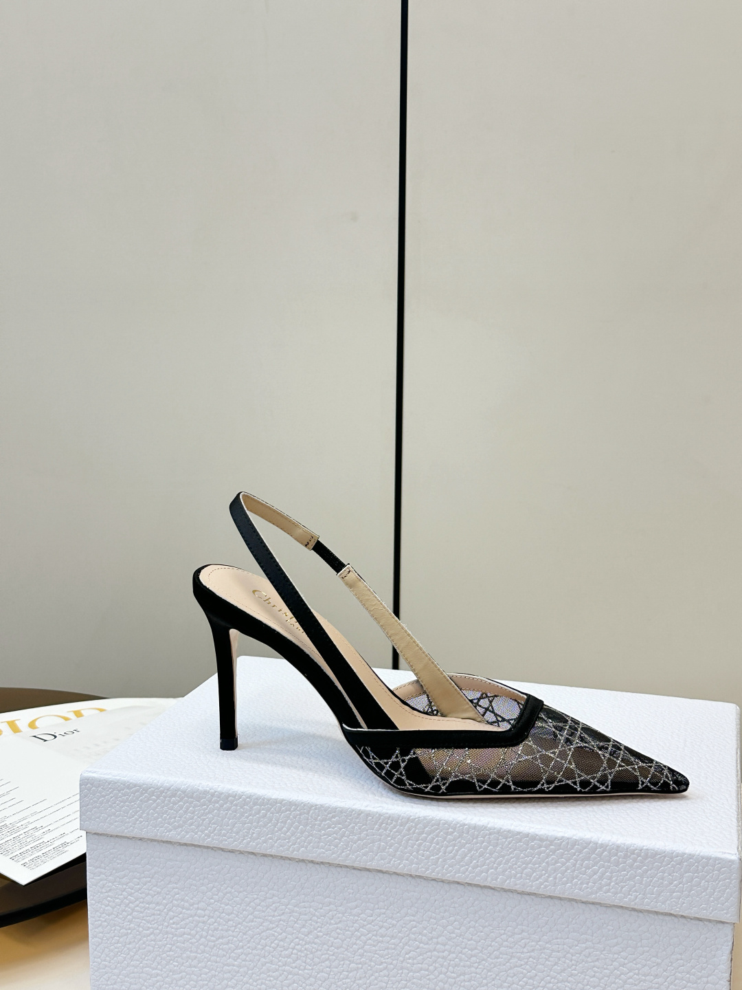 Dior ​​Dior｜迪奥 图腾网纱高跟凉鞋