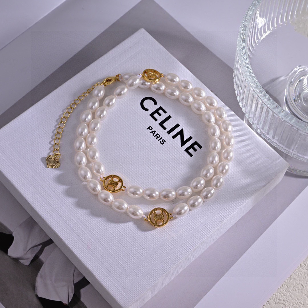 ❤️Celine凯旋门项链❤️❤️PRECLOUS新品 简单时尚金色🌟专柜一致 火爆款出货 设计独特 前