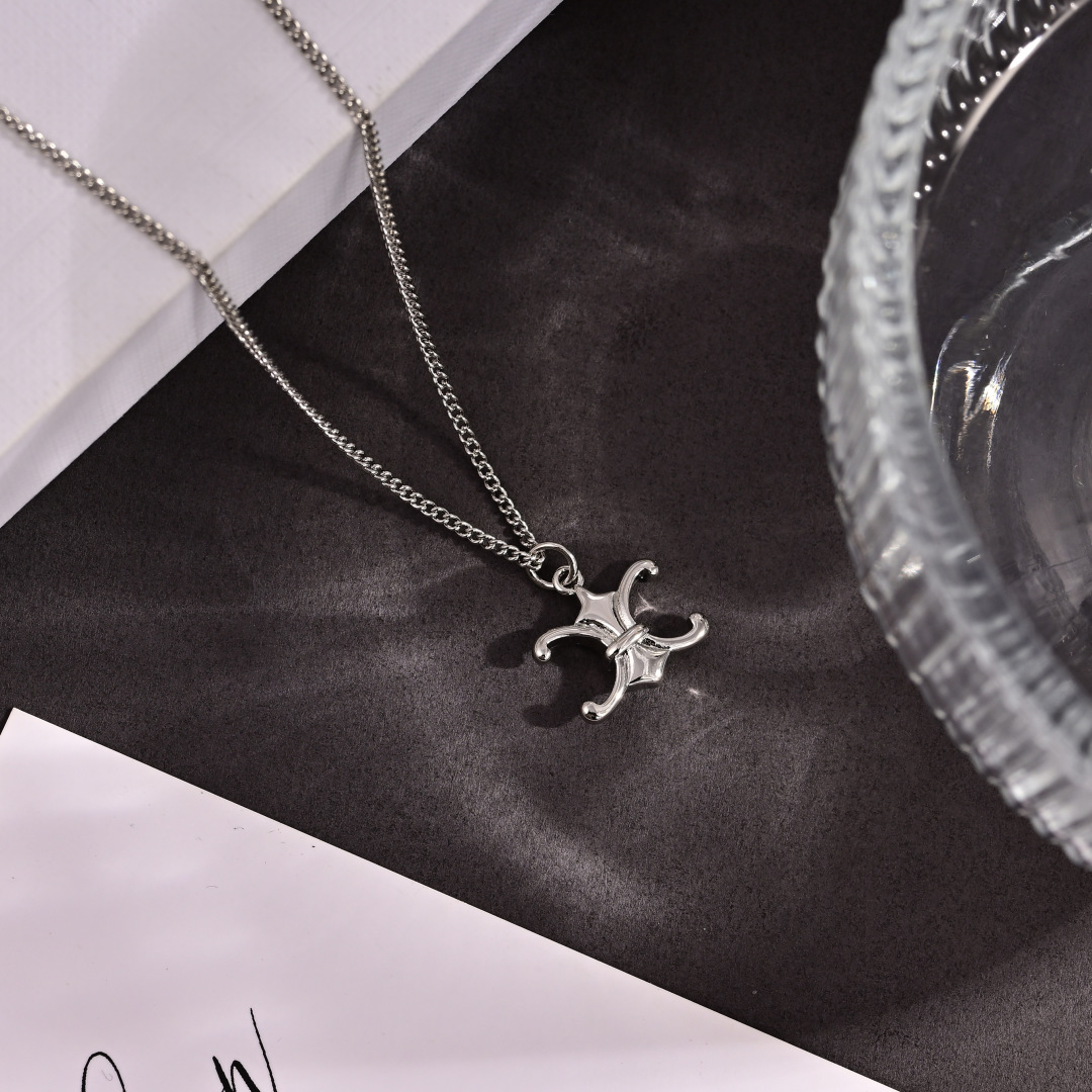 项链耳环❤️Celine 新款套装😍PRECLOUS新品 简单时尚🌟专柜一致黄铜材质电镀18k金 火爆款