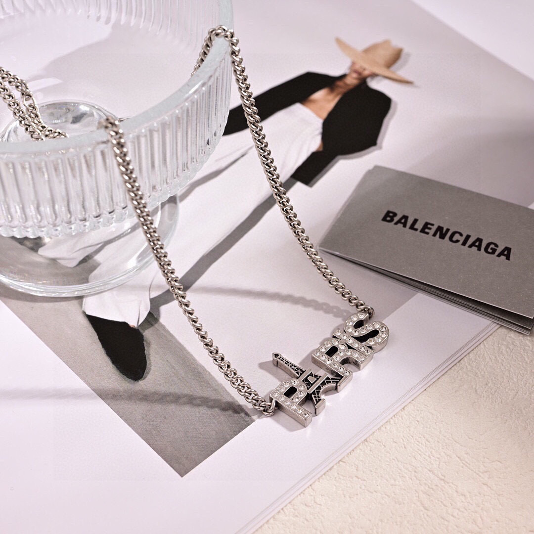 ❤️原单货🔹🔹新品 巴黎世家 Balenciaga 新款项链🔹专柜一致黄铜材质电镀18k金 火爆款出货 