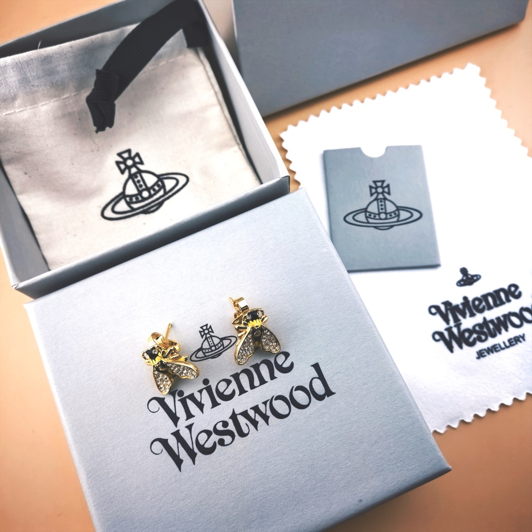 ❤❤英国代购 Vivienne Westwood薇薇安西太后土星蜜蜂 耳钉👌优雅大方精工设计   非常修