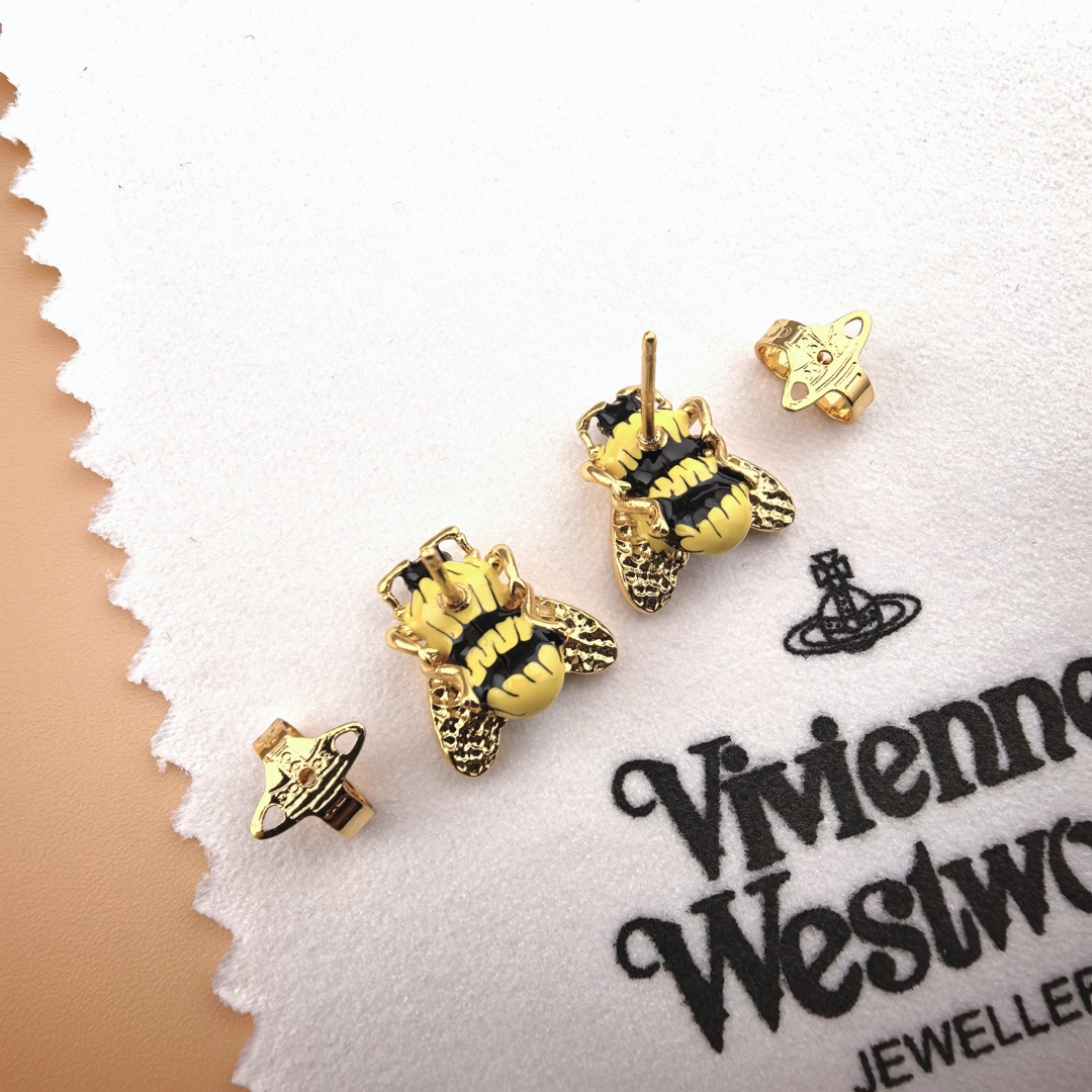 ❤❤英国代购 Vivienne Westwood薇薇安西太后土星蜜蜂 耳钉👌优雅大方精工设计   非常修
