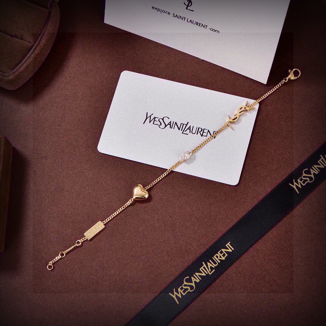 手链❤️YSL 圣罗兰 手链 原装黄铜材质 Yves Saint Laurent 创立于1961年 优雅