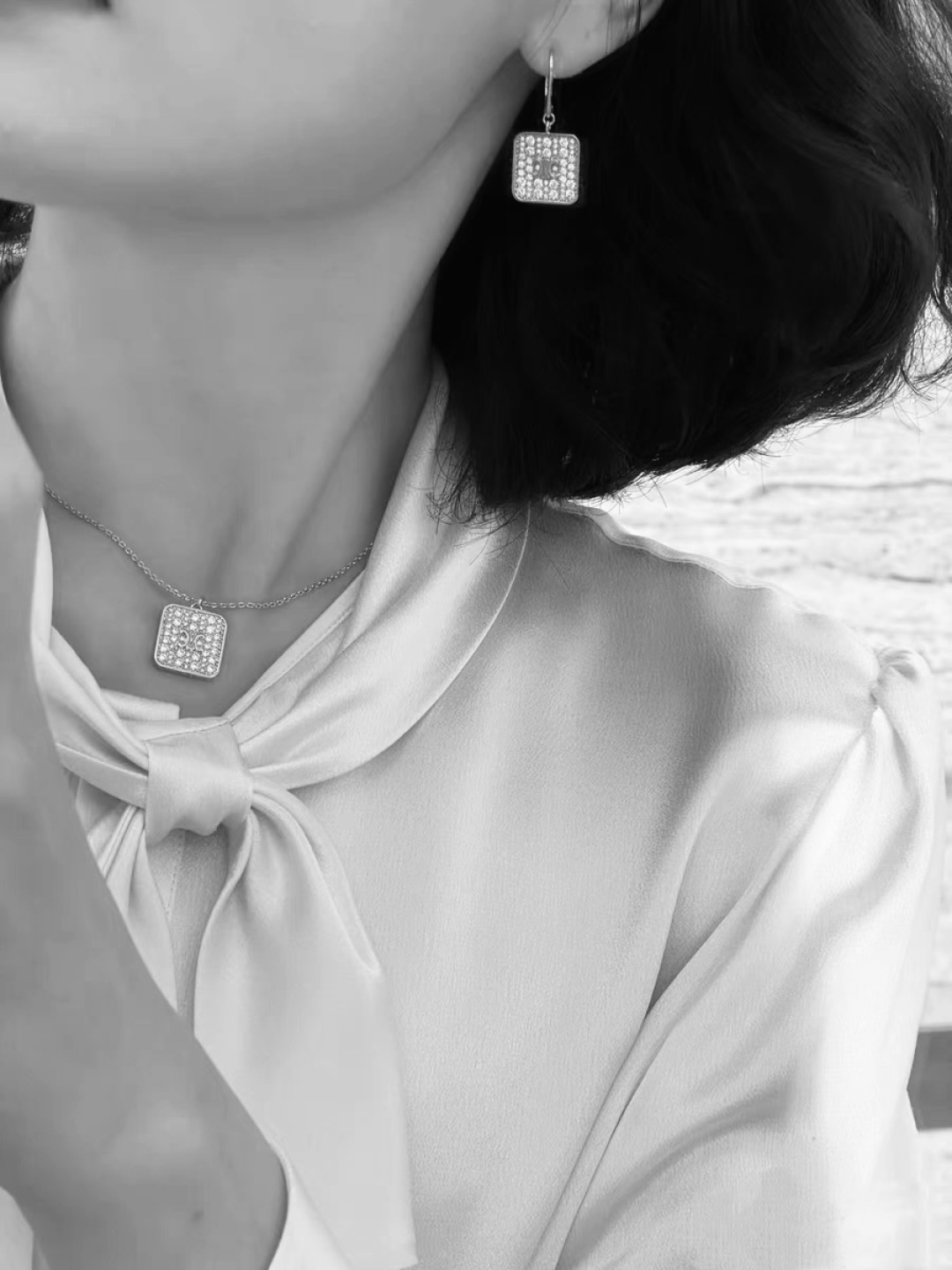 项链 耳钉❤️Celine 新款 PRECLOUS新品 简单时尚🌟专柜一致黄铜材质电镀18k金 火爆款出